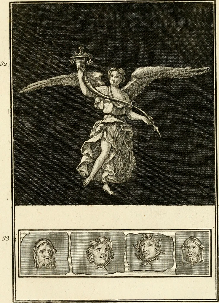 An illustration from Les antiquités d'Herculanum : avec leurs explications en françois, 1780, leaf 104
