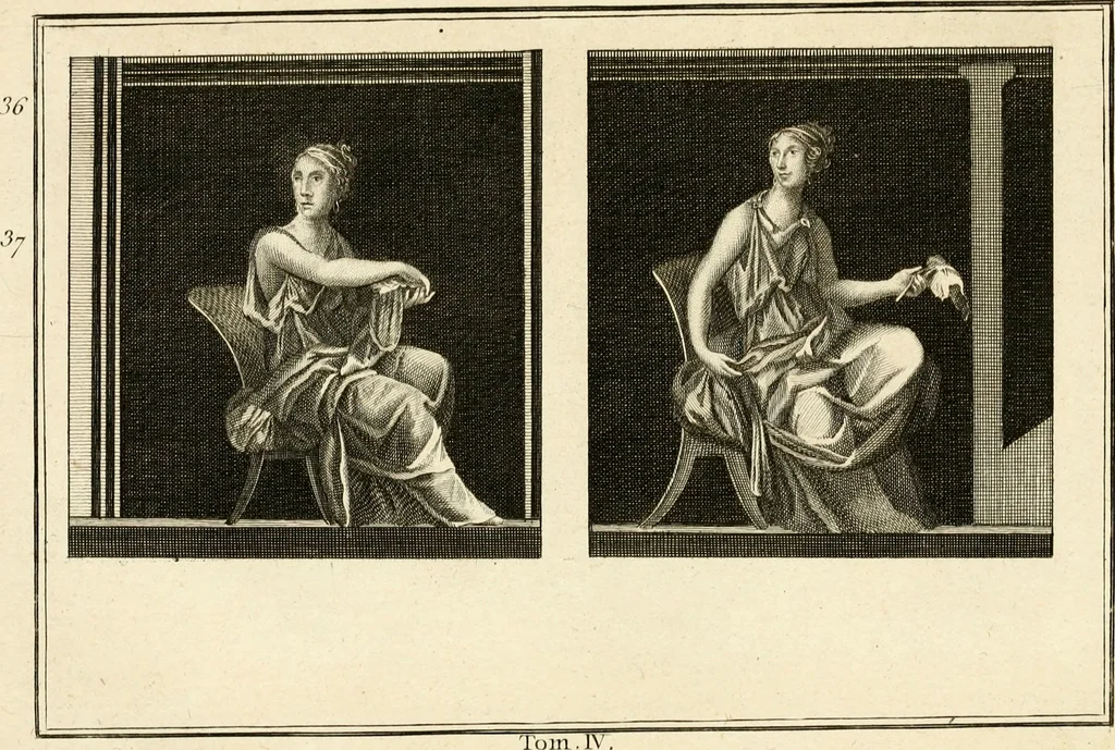 An illustration from Les antiquités d'Herculanum : avec leurs explications en françois, 1780, leaf 110