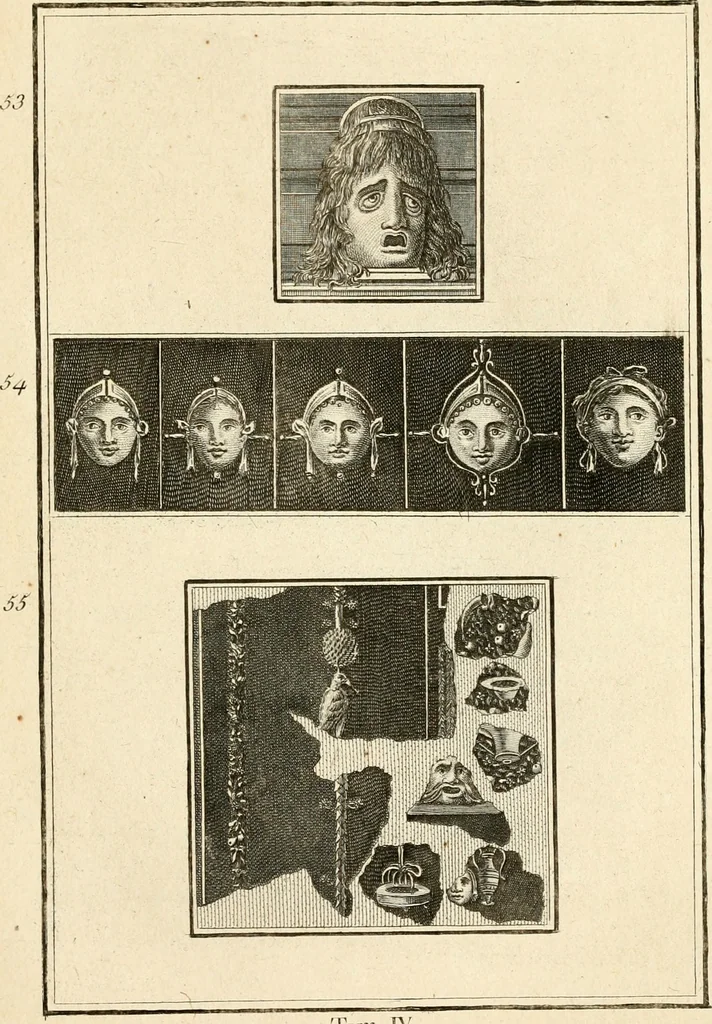 An illustration from Les antiquités d'Herculanum : avec leurs explications en françois, 1780, leaf 140