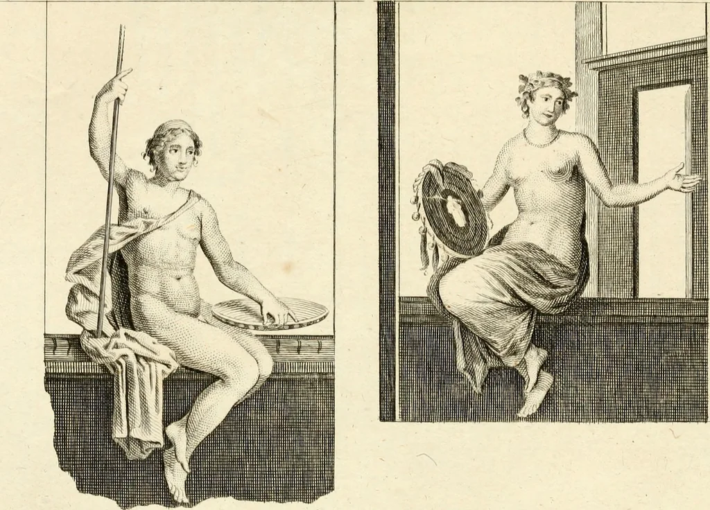 An illustration from Les antiquités d'Herculanum : avec leurs explications en françois, 1780, leaf 156