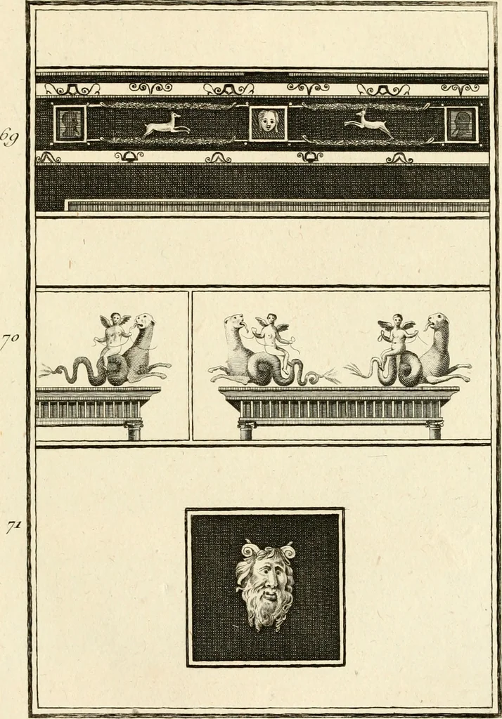 An illustration from Les antiquités d'Herculanum : avec leurs explications en françois, 1780, leaf 166
