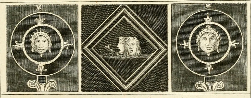 An illustration from Les antiquités d'Herculanum : avec leurs explications en françois, 1780, leaf 176