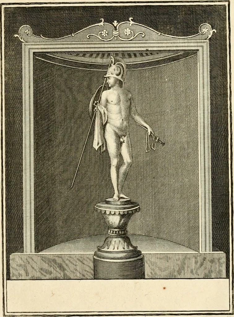An illustration from Les antiquités d'Herculanum : avec leurs explications en françois, 1780, leaf 18
