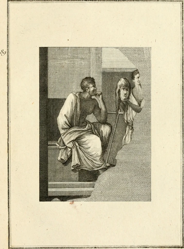 An illustration from Les antiquités d'Herculanum : avec leurs explications en françois, 1780, leaf 192