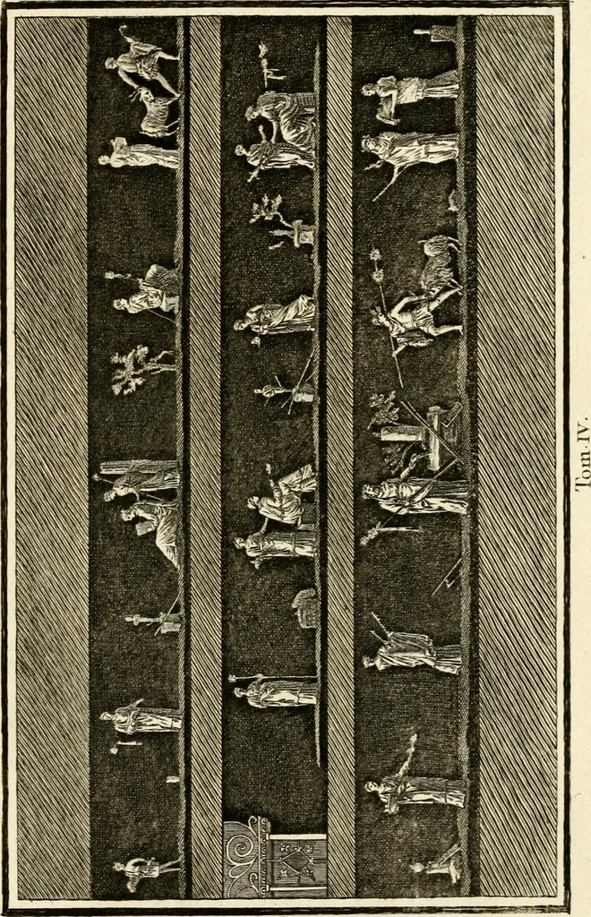 An illustration from Les antiquités d'Herculanum : avec leurs explications en françois, 1780, leaf 220