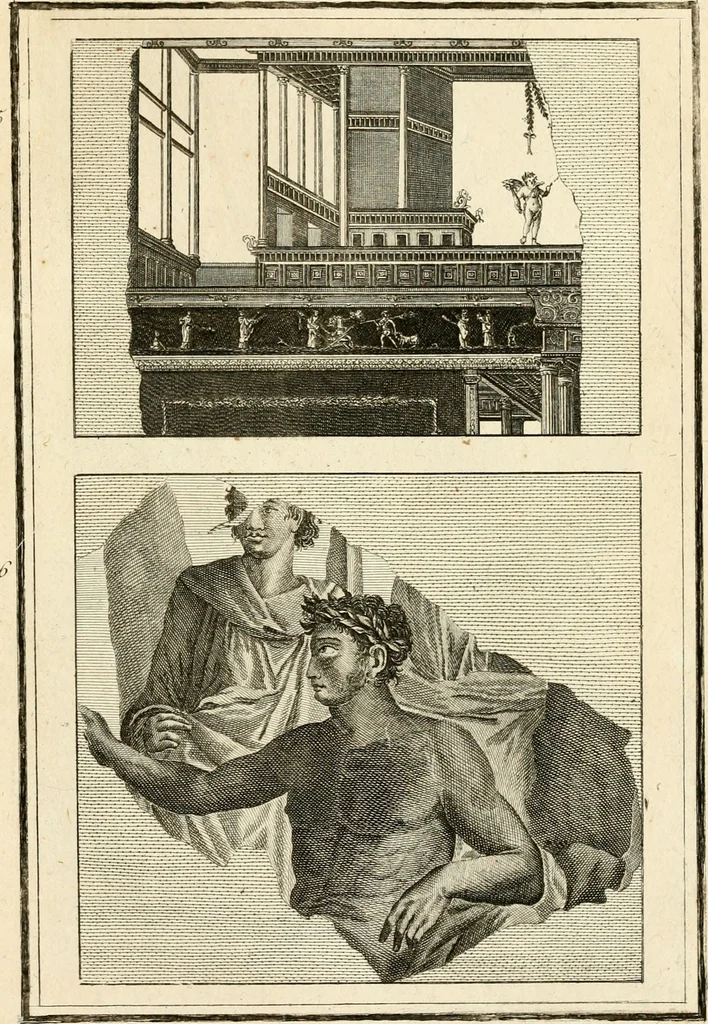 An illustration from Les antiquités d'Herculanum : avec leurs explications en françois, 1780, leaf 228