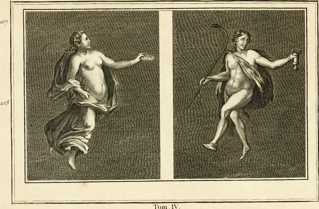 An illustration from Les antiquités d'Herculanum : avec leurs explications en françois, 1780, leaf 230
