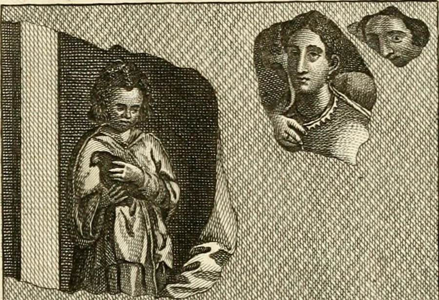 An illustration from Les antiquités d'Herculanum : avec leurs explications en françois, 1780, leaf 242