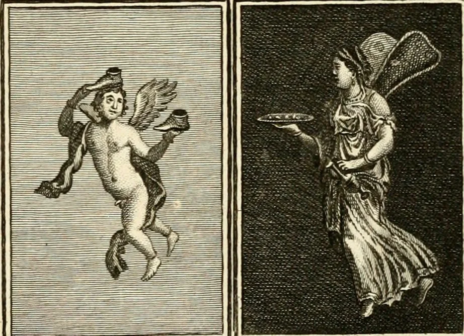An illustration from Les antiquités d'Herculanum : avec leurs explications en françois, 1780, leaf 242