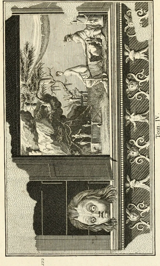 An illustration from Les antiquités d'Herculanum : avec leurs explications en françois, 1780, leaf 250