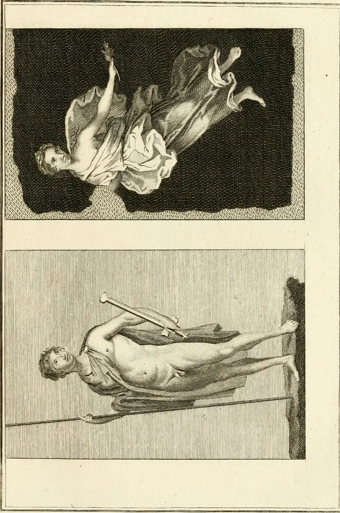 An illustration from Les antiquités d'Herculanum : avec leurs explications en françois, 1780, leaf 58