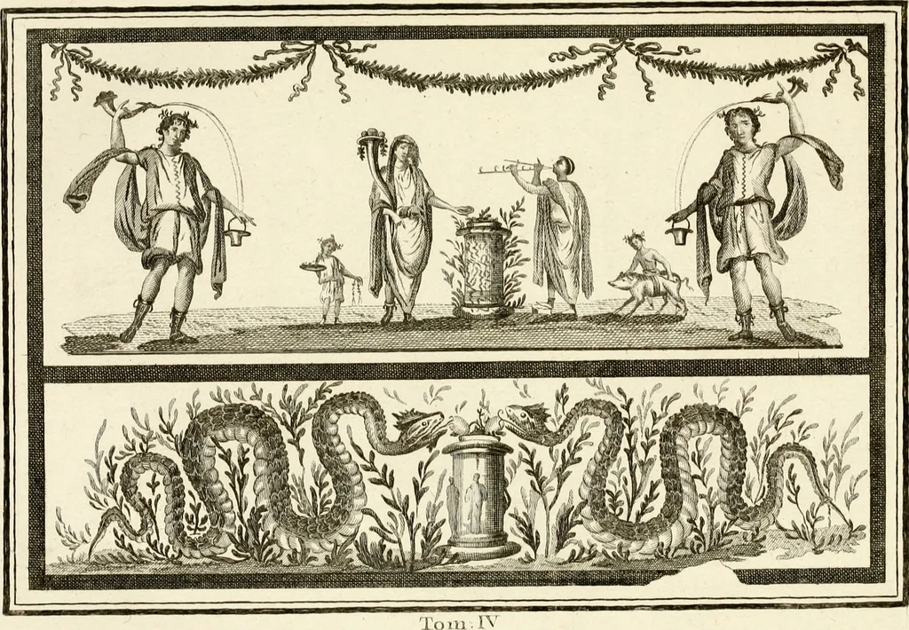An illustration from Les antiquités d'Herculanum : avec leurs explications en françois, 1780, leaf 78