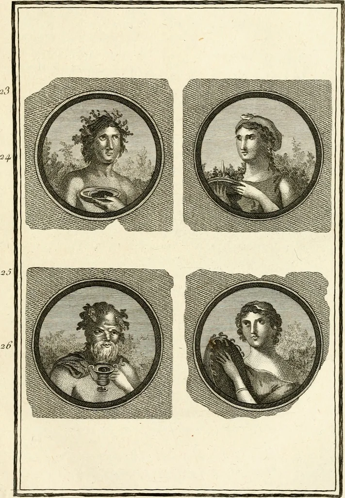 An illustration from Les antiquités d'Herculanum : avec leurs explications en françois, 1780, leaf 86