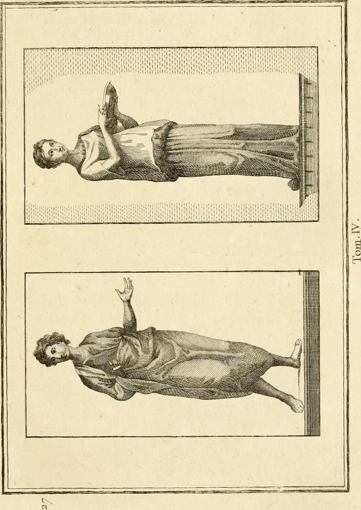 An illustration from Les antiquités d'Herculanum : avec leurs explications en françois, 1780, leaf 90