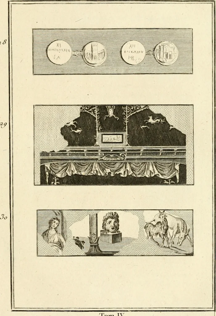 An illustration from Les antiquités d'Herculanum : avec leurs explications en françois, 1780, leaf 96