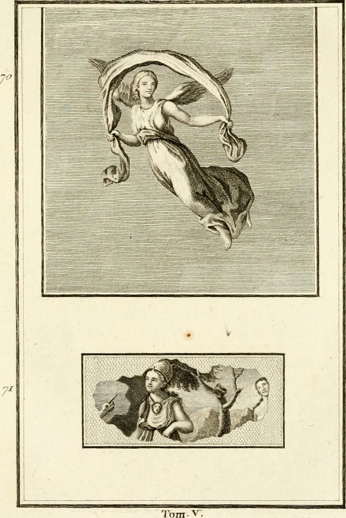 An illustration from Les antiquités d'Herculanum : avec leurs explications en françois, 1780, leaf 112