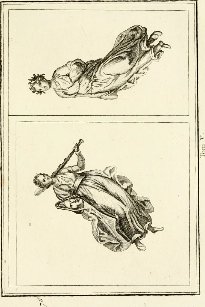 An illustration from Les antiquités d'Herculanum : avec leurs explications en françois, 1780, leaf 128