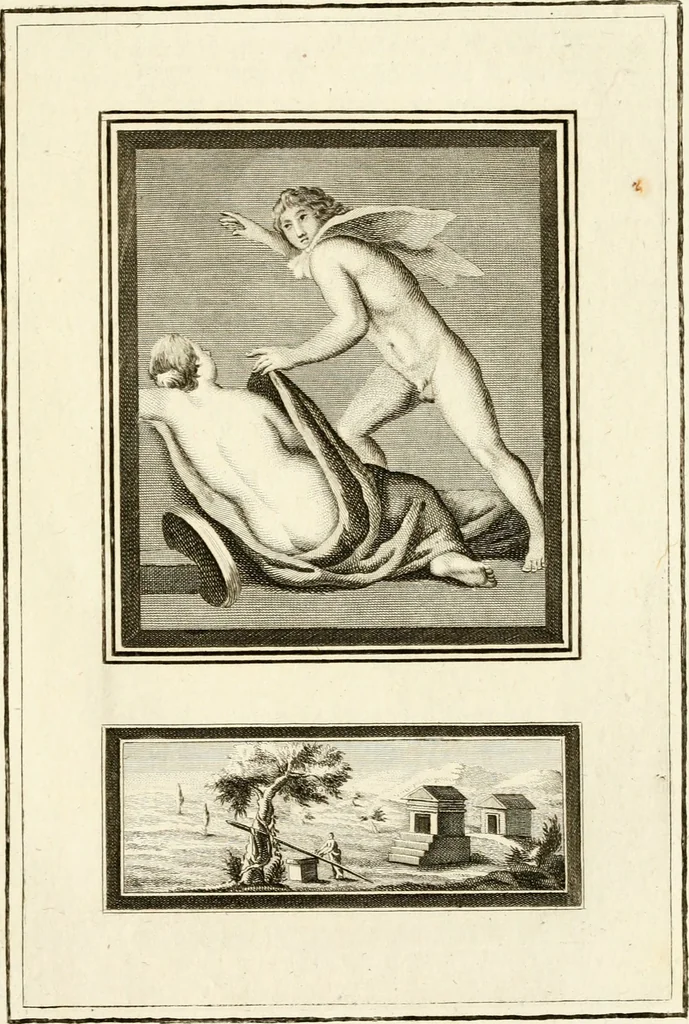 An illustration from Les antiquités d'Herculanum : avec leurs explications en françois, 1780, leaf 184