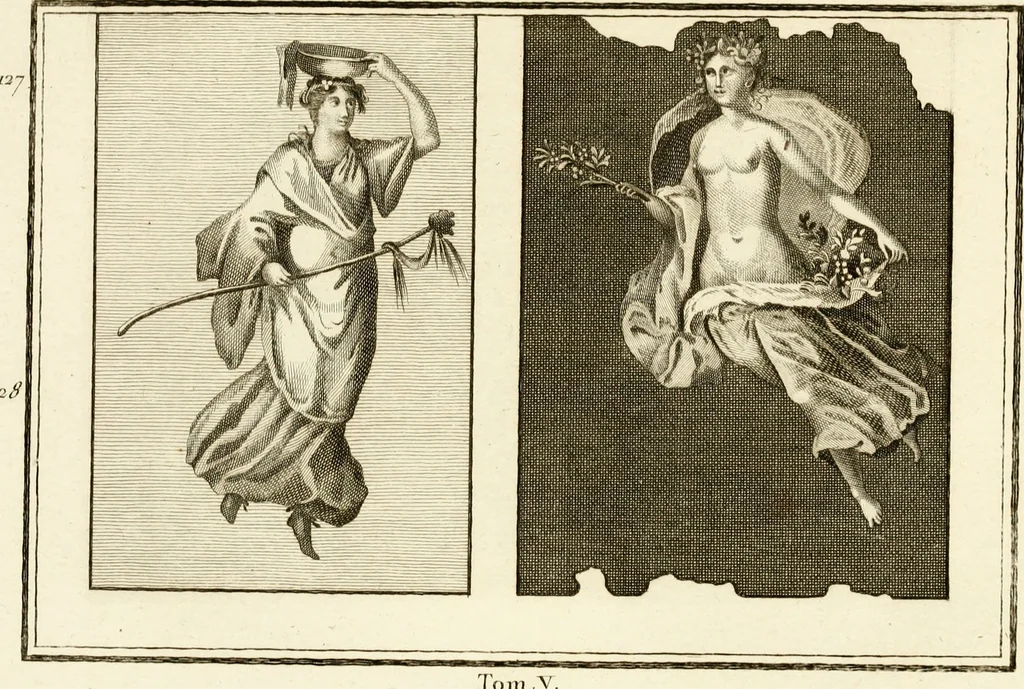 An illustration from Les antiquités d'Herculanum : avec leurs explications en françois, 1780, leaf 206
