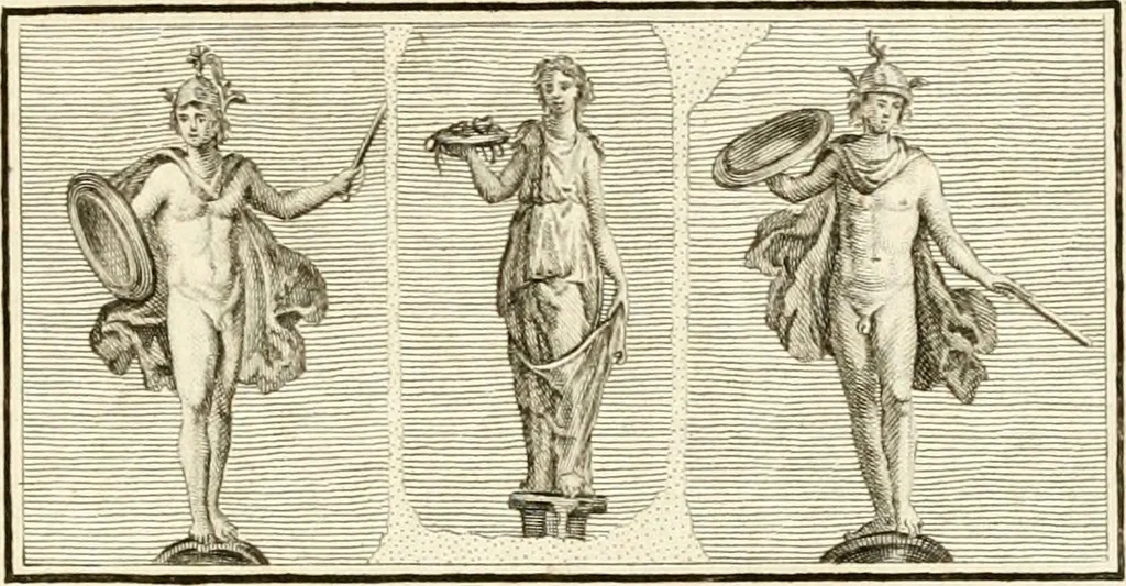 An illustration from Les antiquités d'Herculanum : avec leurs explications en françois, 1780, leaf 220
