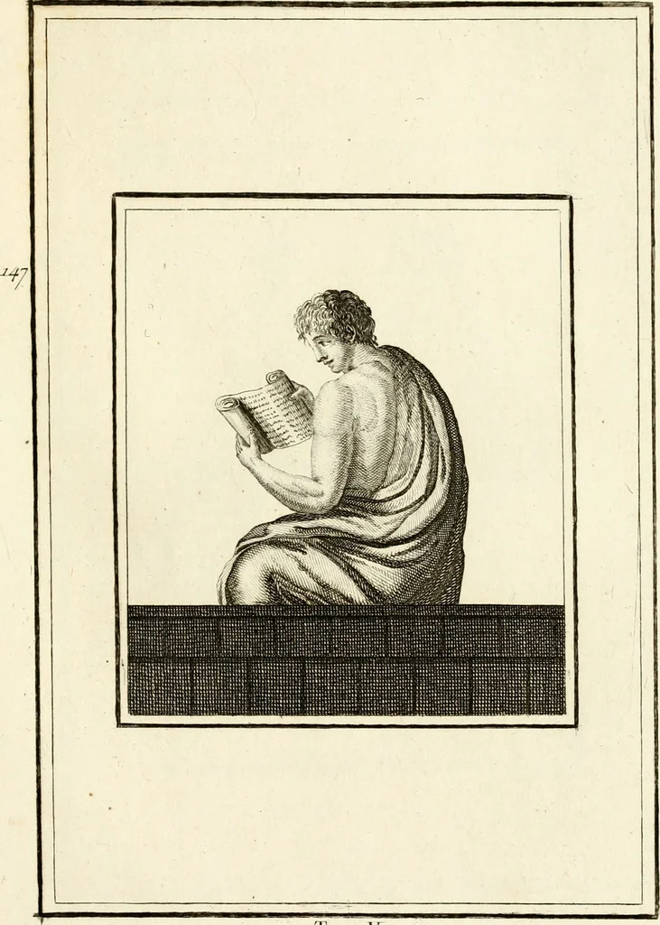 An illustration from Les antiquités d'Herculanum : avec leurs explications en françois, 1780, leaf 238