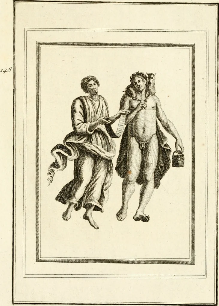 An illustration from Les antiquités d'Herculanum : avec leurs explications en françois, 1780, leaf 240