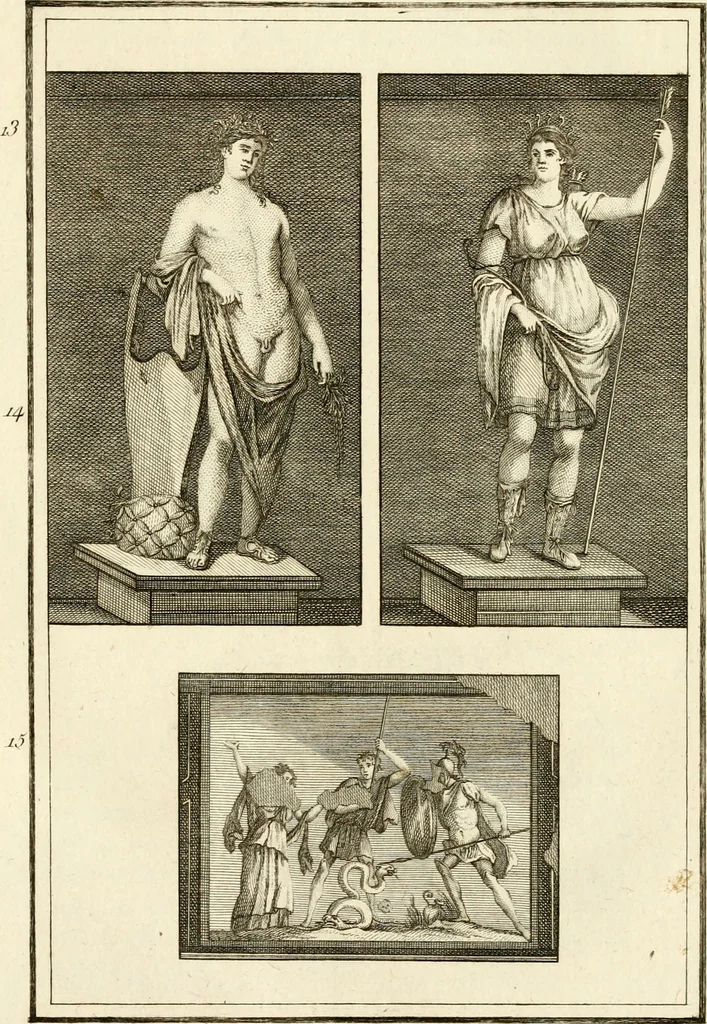 An illustration from Les antiquités d'Herculanum : avec leurs explications en françois, 1780, leaf 26