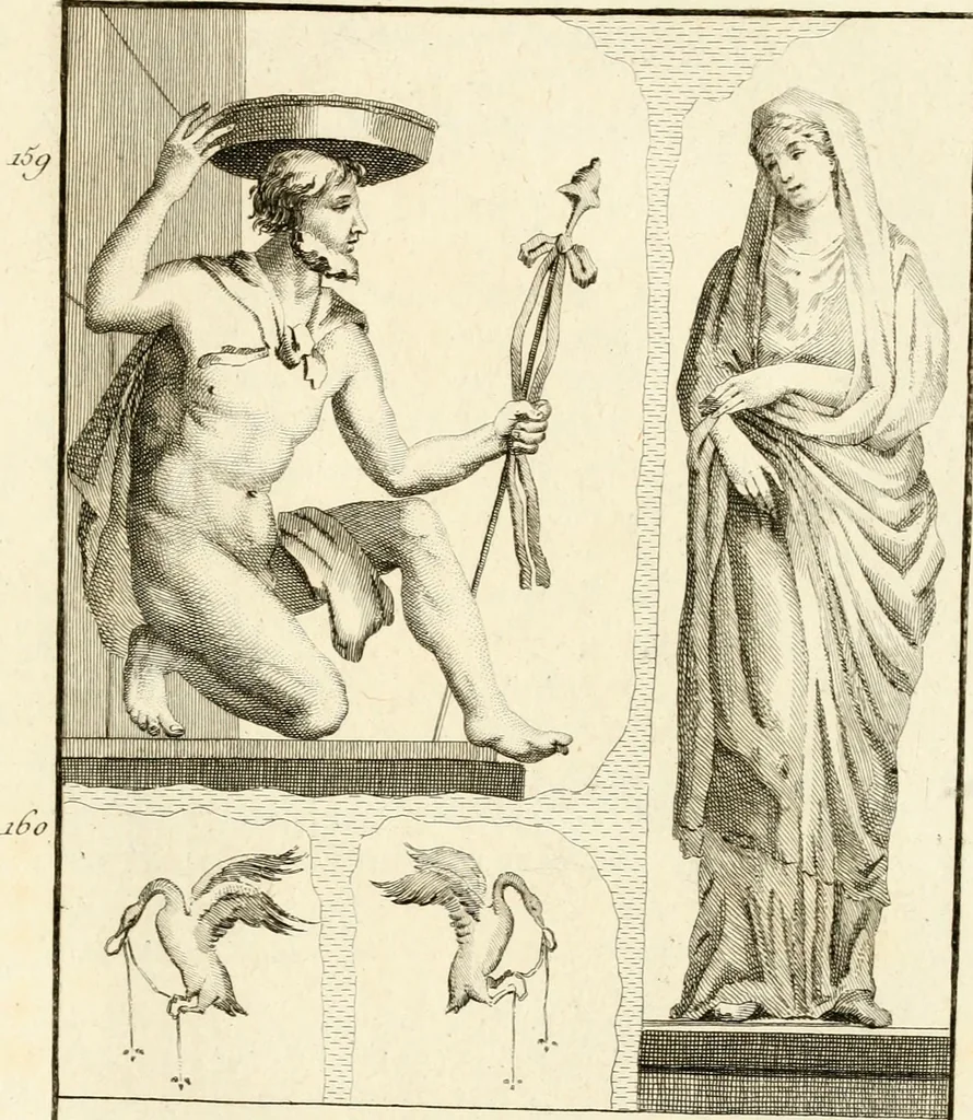 An illustration from Les antiquités d'Herculanum : avec leurs explications en françois, 1780, leaf 262