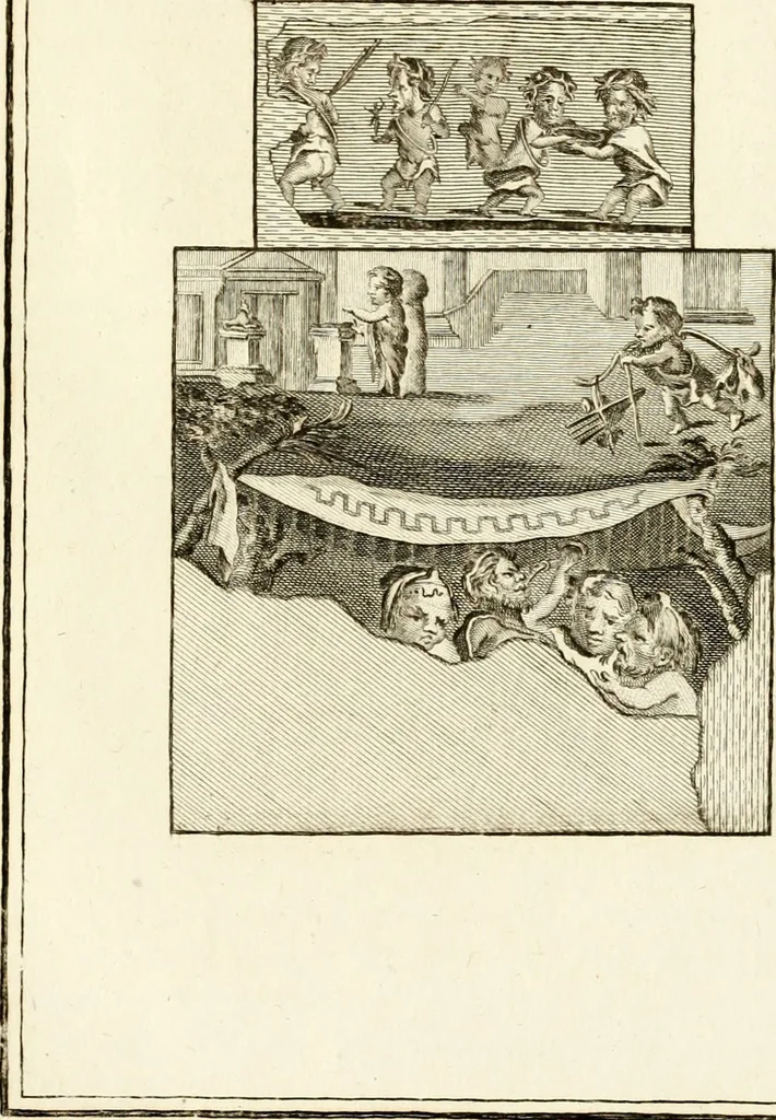 An illustration from Les antiquités d'Herculanum : avec leurs explications en françois, 1780, leaf 274