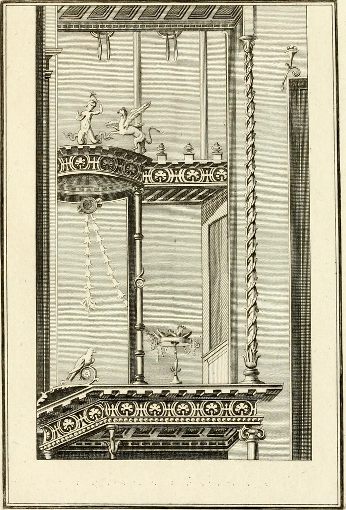 An illustration from Les antiquités d'Herculanum : avec leurs explications en françois, 1780, leaf 294