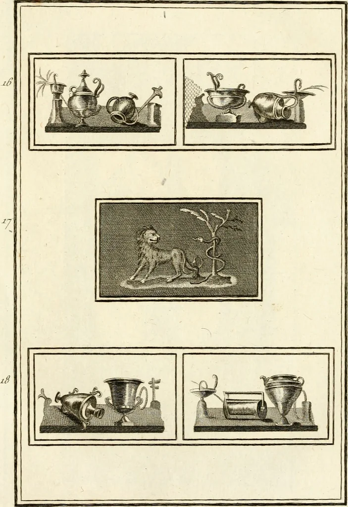 An illustration from Les antiquités d'Herculanum : avec leurs explications en françois, 1780, leaf 30