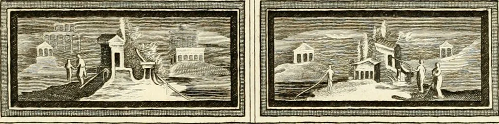 An illustration from Les antiquités d'Herculanum : avec leurs explications en françois, 1780, leaf 38