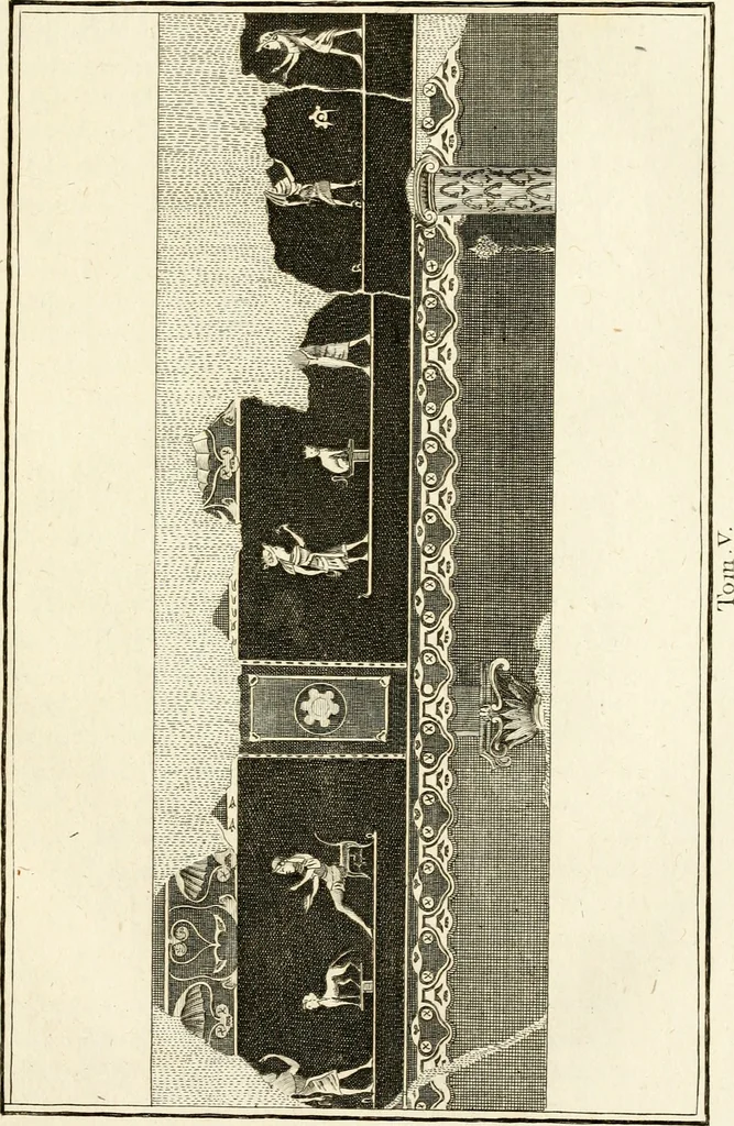 An illustration from Les antiquités d'Herculanum : avec leurs explications en françois, 1780, leaf 50