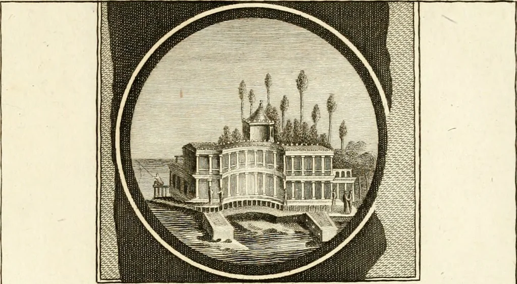 An illustration from Les antiquités d'Herculanum : avec leurs explications en françois, 1780, leaf 54