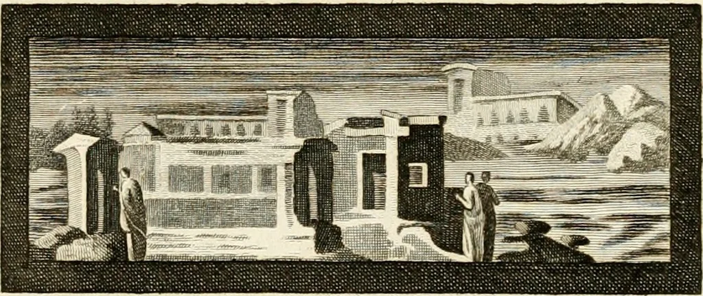 An illustration from Les antiquités d'Herculanum : avec leurs explications en françois, 1780, leaf 54