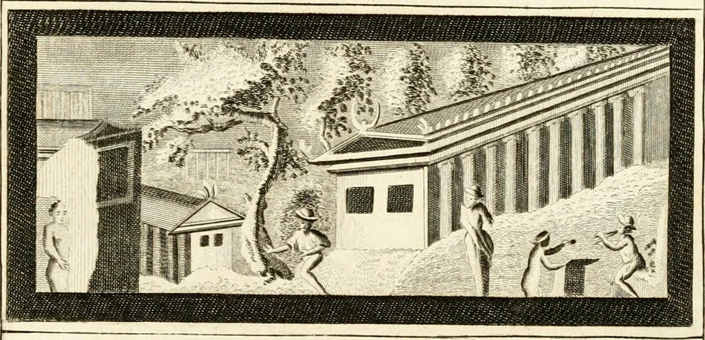 An illustration from Les antiquités d'Herculanum : avec leurs explications en françois, 1780, leaf 62
