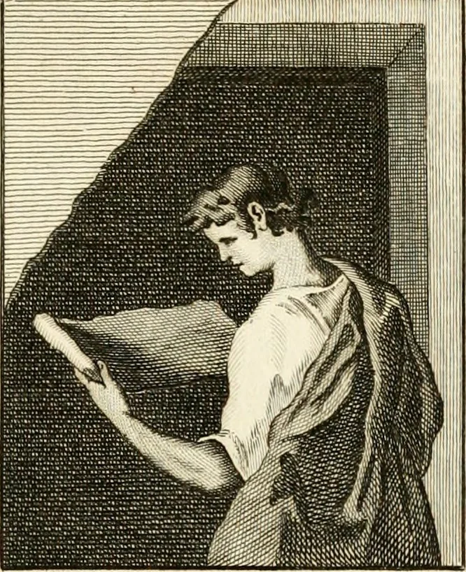 An illustration from Les antiquités d'Herculanum : avec leurs explications en françois, 1780, leaf 68
