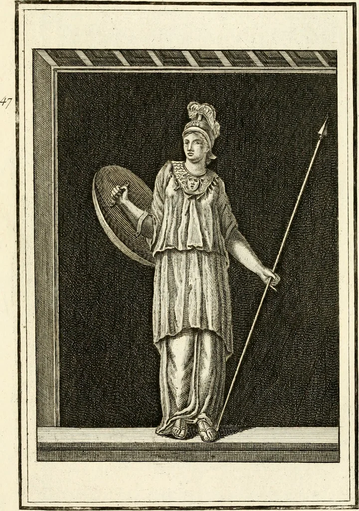 An illustration from Les antiquités d'Herculanum : avec leurs explications en françois, 1780, leaf 74