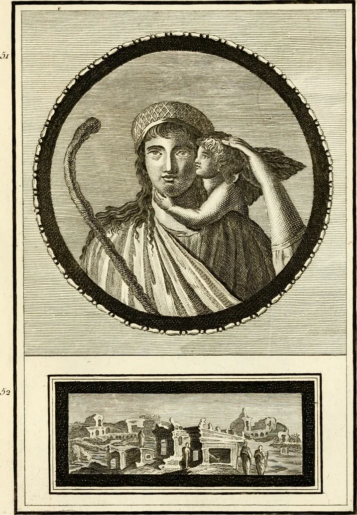 An illustration from Les antiquités d'Herculanum : avec leurs explications en françois, 1780, leaf 80