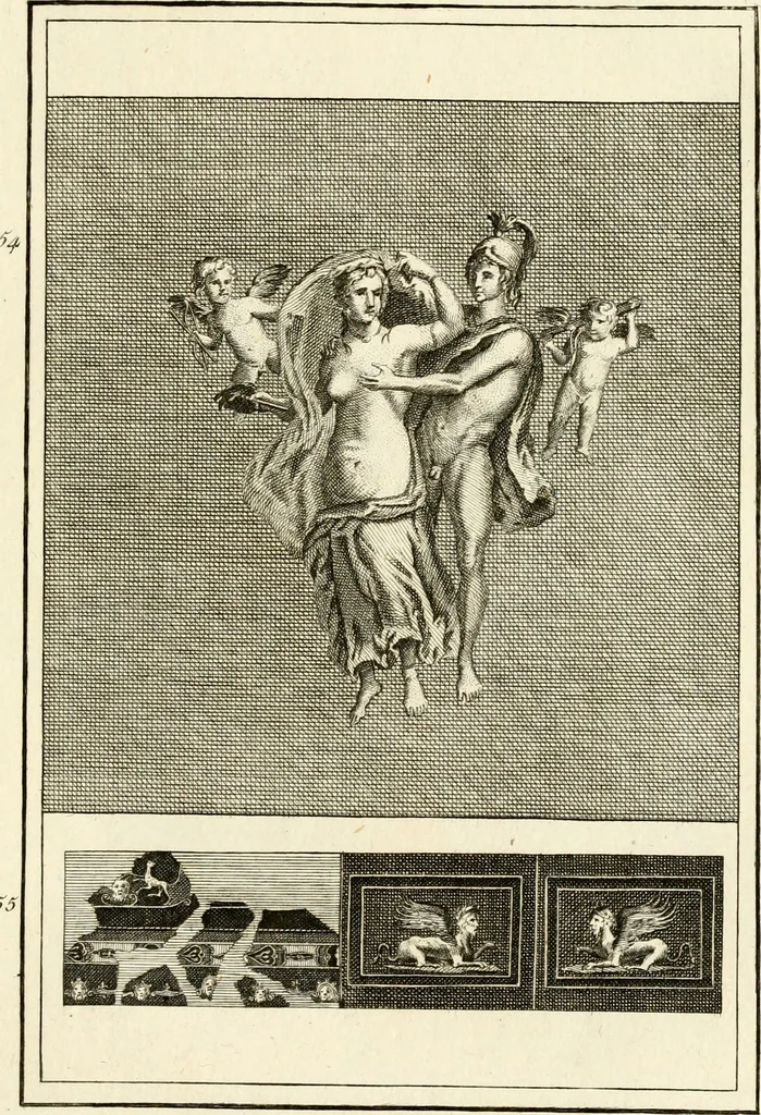 An illustration from Les antiquités d'Herculanum : avec leurs explications en françois, 1780, leaf 86