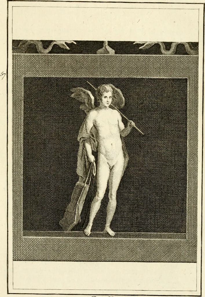 An illustration from Les antiquités d'Herculanum : avec leurs explications en françois, 1780, leaf 90