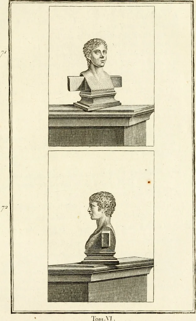 An illustration from Les antiquités d'Herculanum : avec leurs explications en françois, 1780, leaf 112