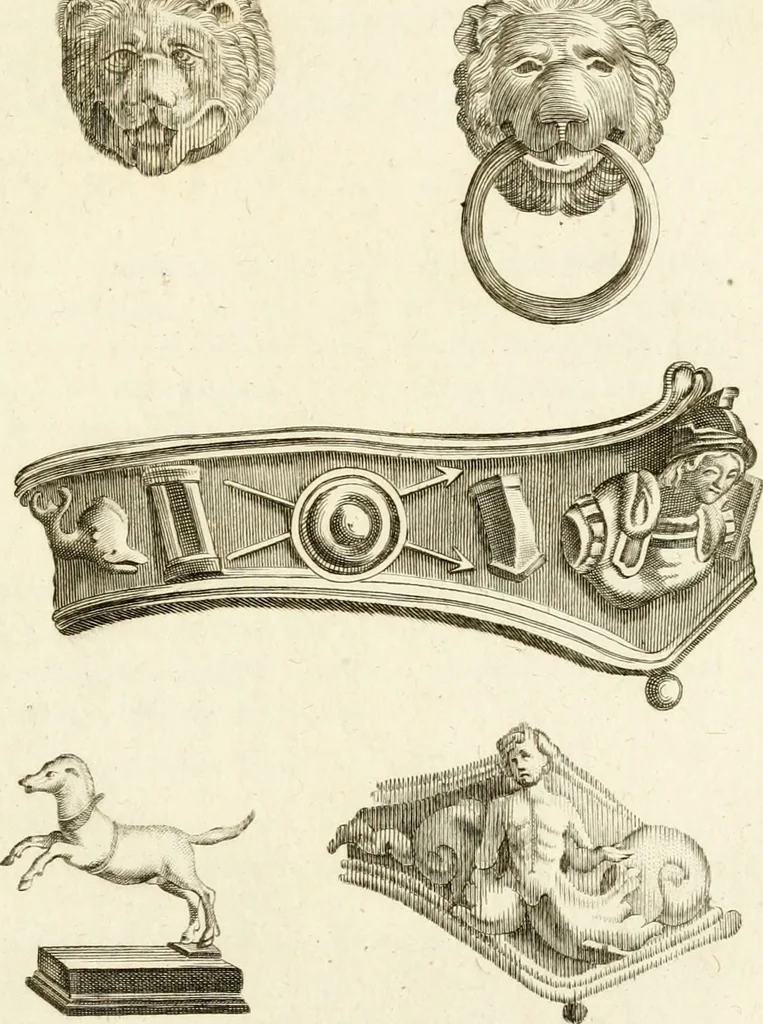 An illustration from Les antiquités d'Herculanum : avec leurs explications en françois, 1780, leaf 132