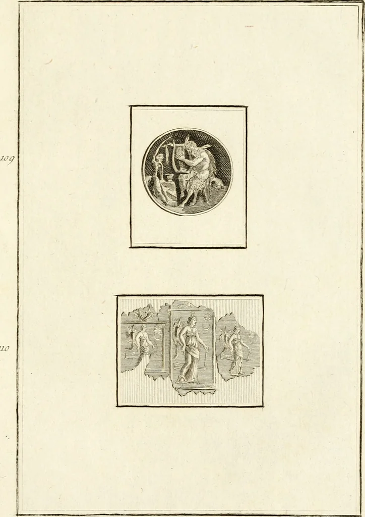 An illustration from Les antiquités d'Herculanum : avec leurs explications en françois, 1780, leaf 172