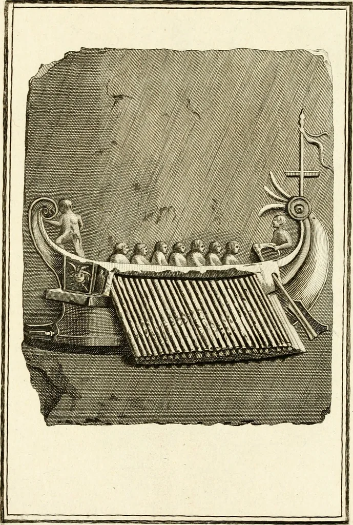 An illustration from Les antiquités d'Herculanum : avec leurs explications en françois, 1780, leaf 186