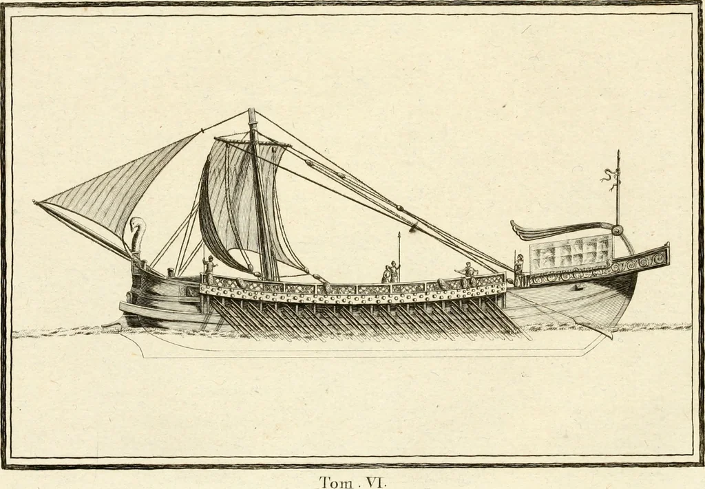 An illustration from Les antiquités d'Herculanum : avec leurs explications en françois, 1780, leaf 188