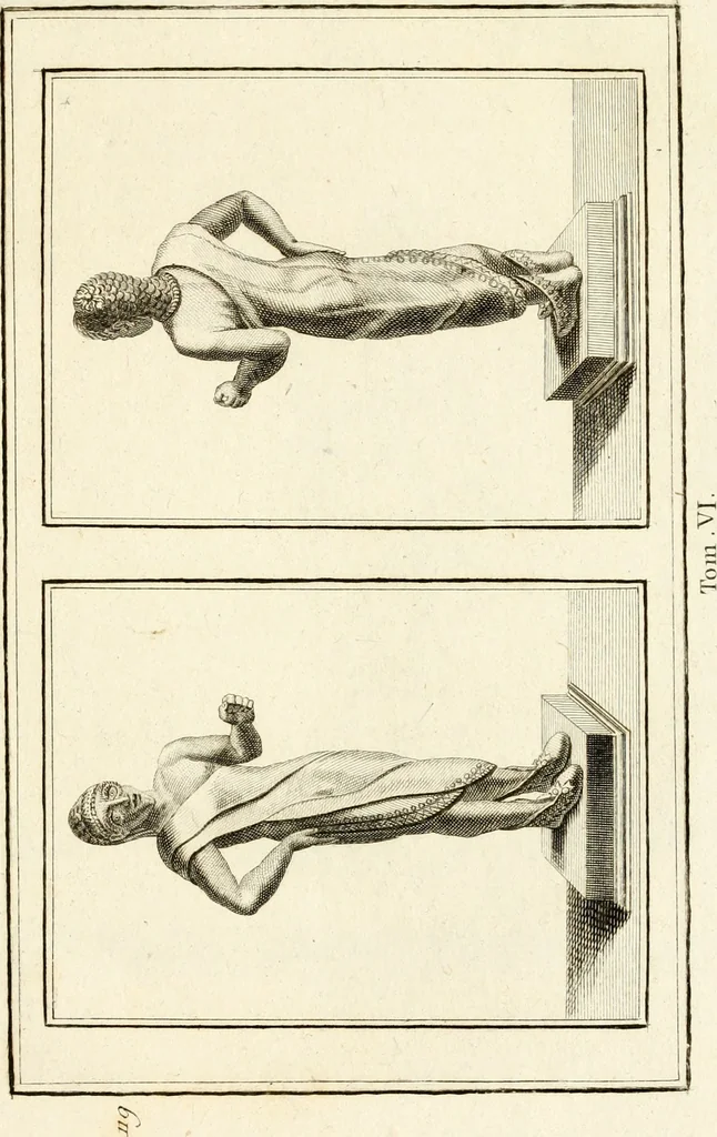 An illustration from Les antiquités d'Herculanum : avec leurs explications en françois, 1780, leaf 196