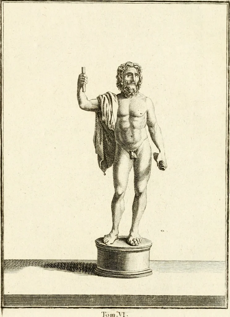 An illustration from Les antiquités d'Herculanum : avec leurs explications en françois, 1780, leaf 198