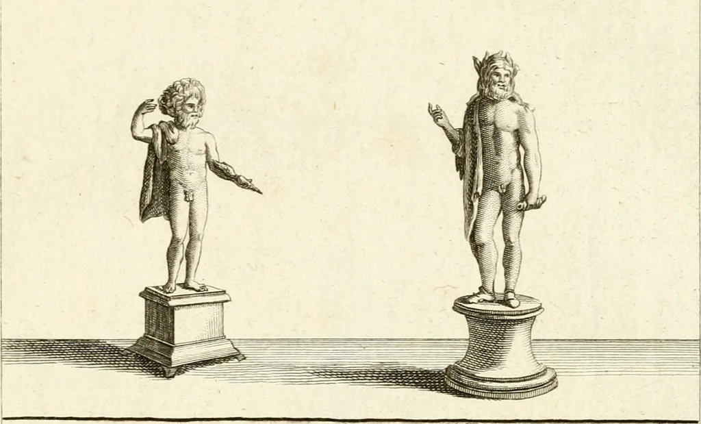An illustration from Les antiquités d'Herculanum : avec leurs explications en françois, 1780, leaf 202
