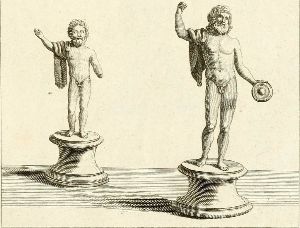 An illustration from Les antiquités d'Herculanum : avec leurs explications en françois, 1780, leaf 202